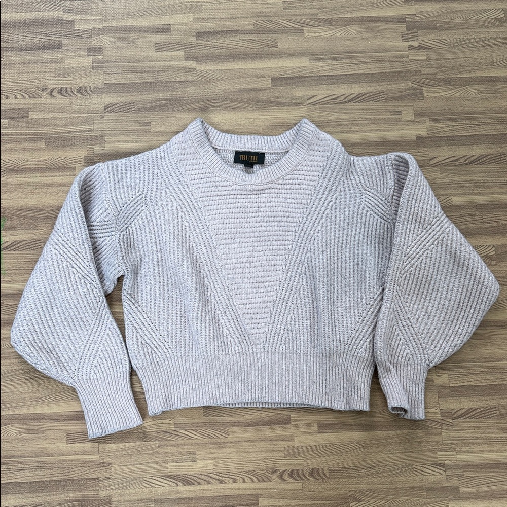 Cozy Knit Sweater in Light Pink